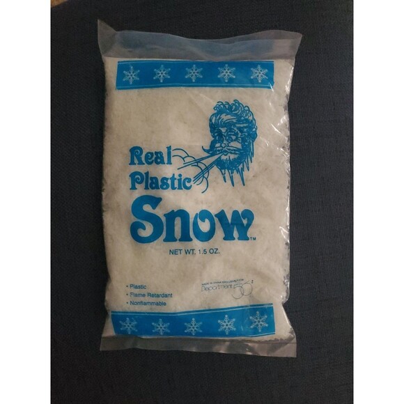 Christmas Village Accessory Snow Dept 56 Real Plastic Snow 1.5 oz Village Craft - Picture 1 of 4